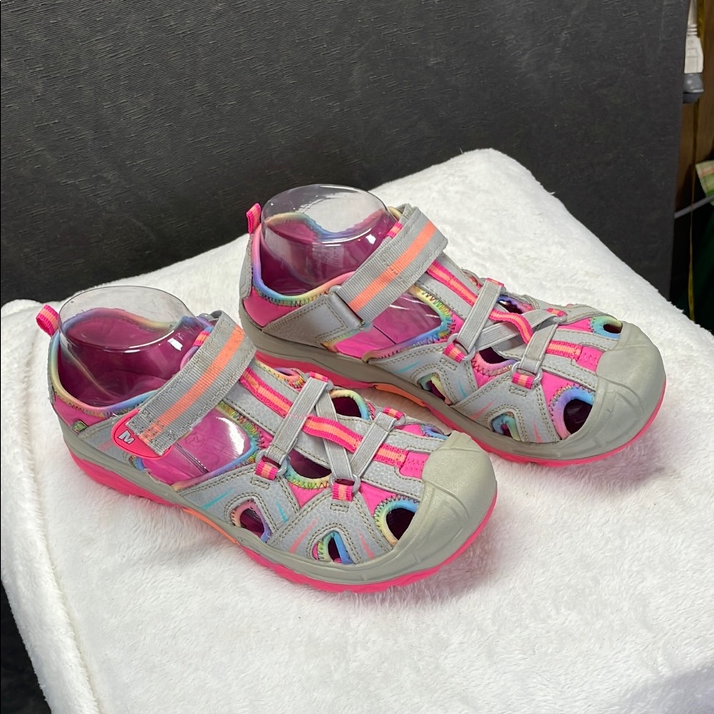 Merrell Hidro Pink‎ and Gray Sandals with Breathable Design